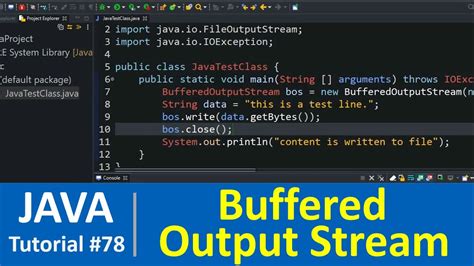 Buffered Streams (The Java™ Tutorials > Essential Java Classes .